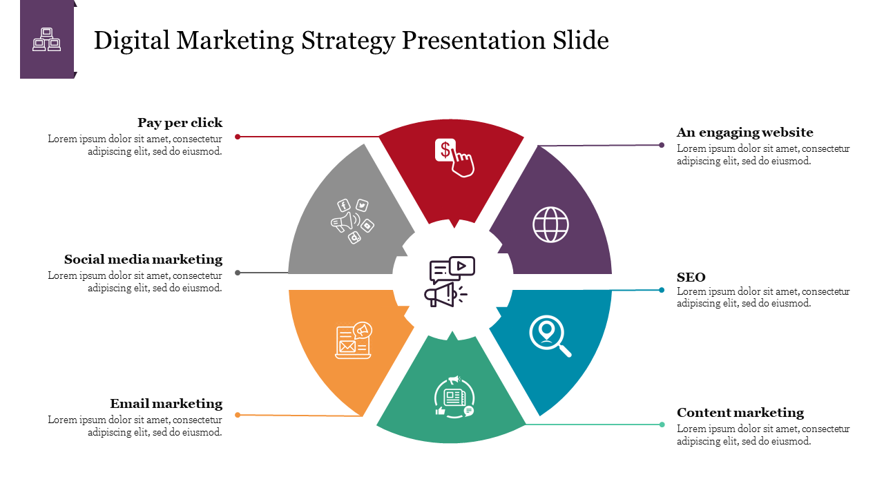 Best Digital Marketing Strategy Presentation Slide PPT
